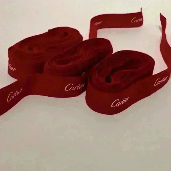 Authentic Cartier Red Ribbon Gift Wrapping String One Per Sale - Picture 6 of 10
